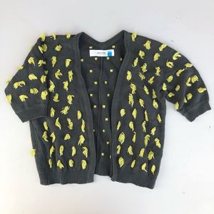 [Anthropologie] Sparrow Tufted Dot Cardigan Fringe